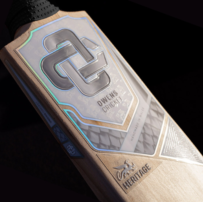 Owens Cricket bespoke cricket bat sticker design