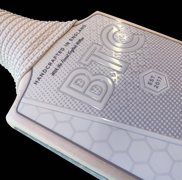 BTC Cricket — Silver — Face Sticker