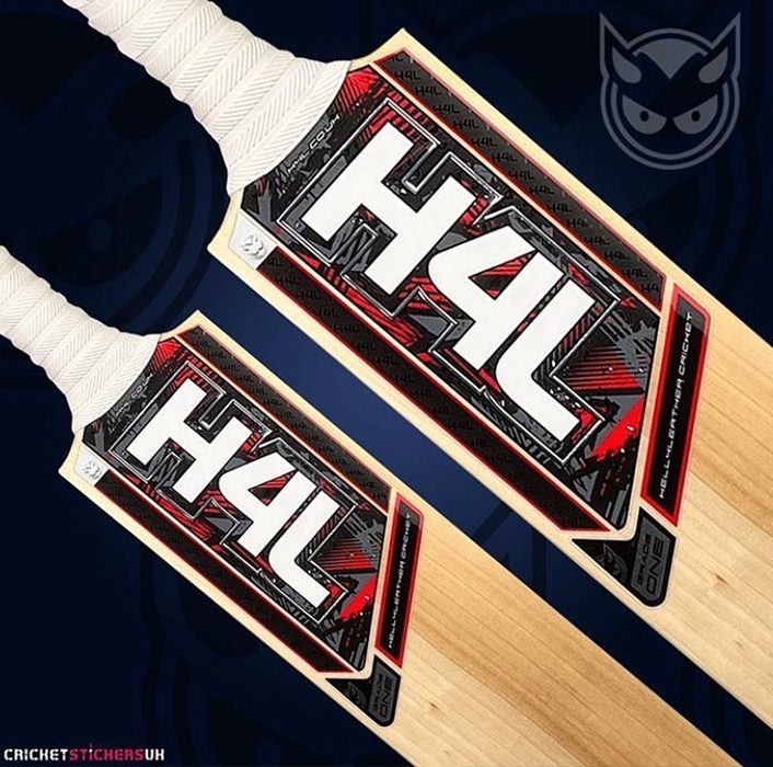 Hell 4 Leather Cricket — Red — Back Sticker, Grade One