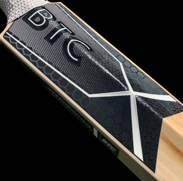 BTC Cricket Bat Sticker design