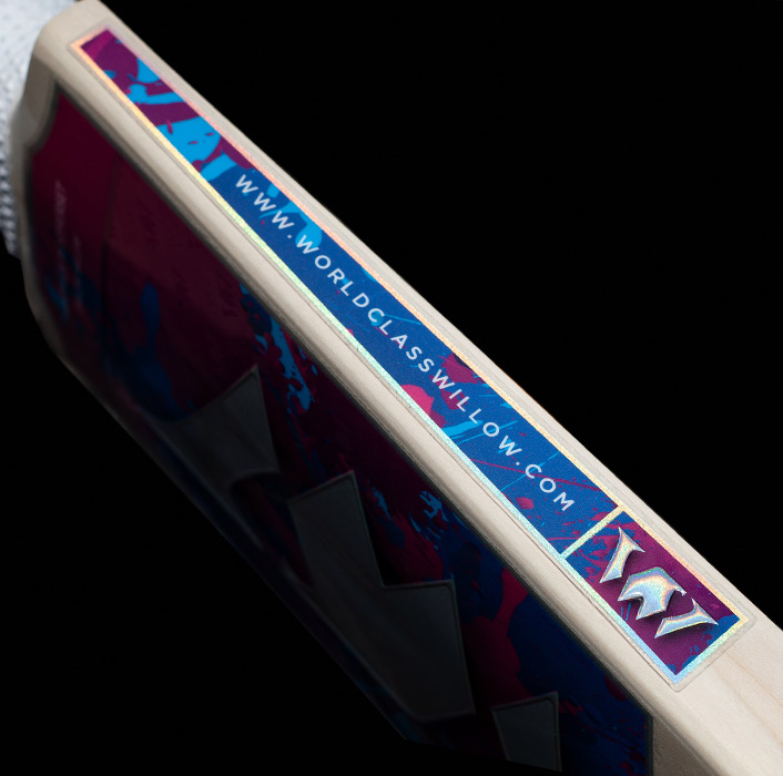 World Class Willow Custom Cricket Bat Sticker Design