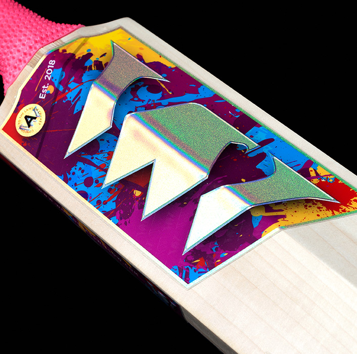 World Class Willow Custom Cricket Bat Sticker Design