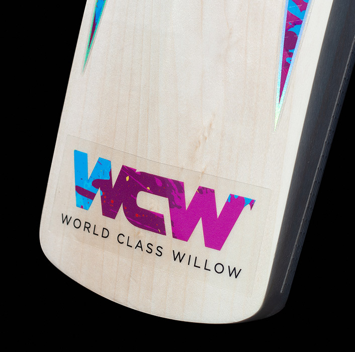 World Class Willow Custom Cricket Bat Sticker Design
