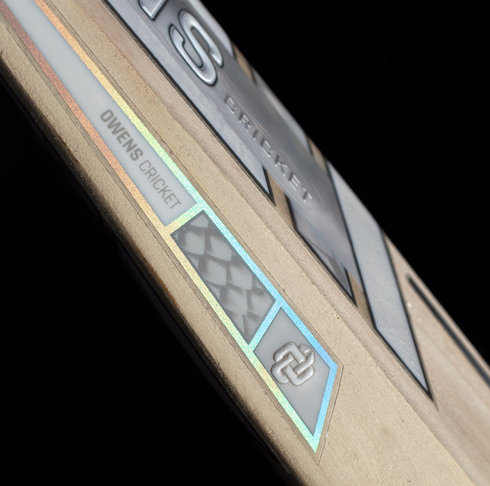 Owens Cricket Bat sticker design