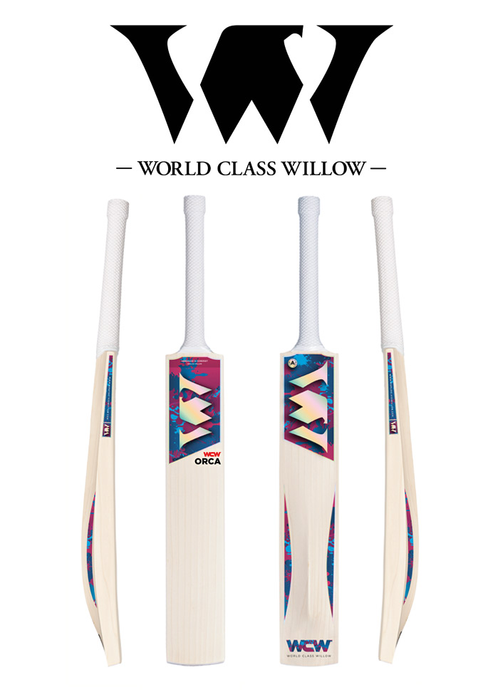 World Class Willow cricket bat sticker design