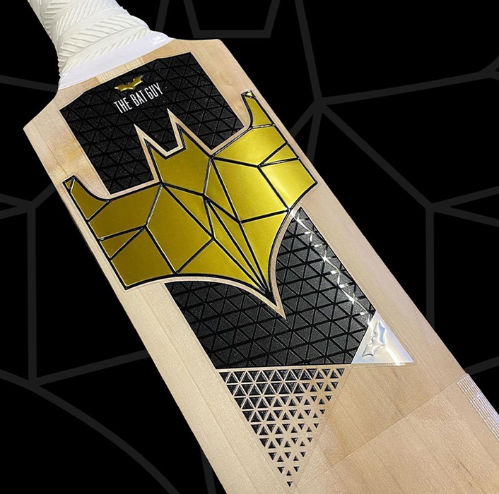 The bat Guy Cricket Bat sticker design