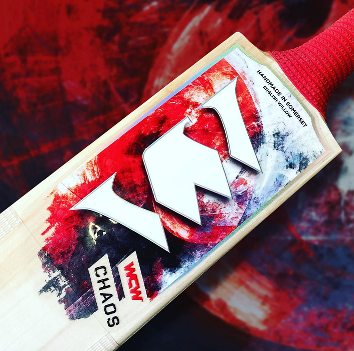 World Class Willow Chaos Cricket Bat sticker design