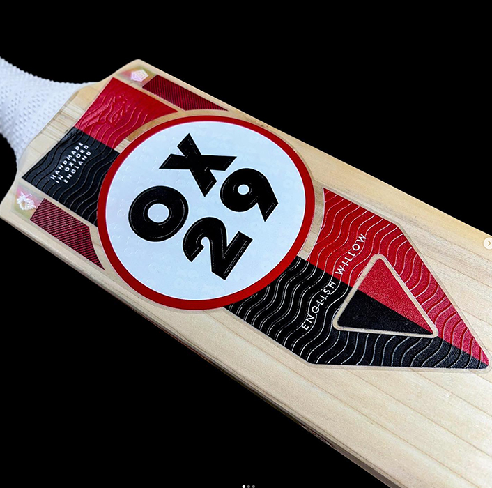 OX29 Cricket Bat sticker design