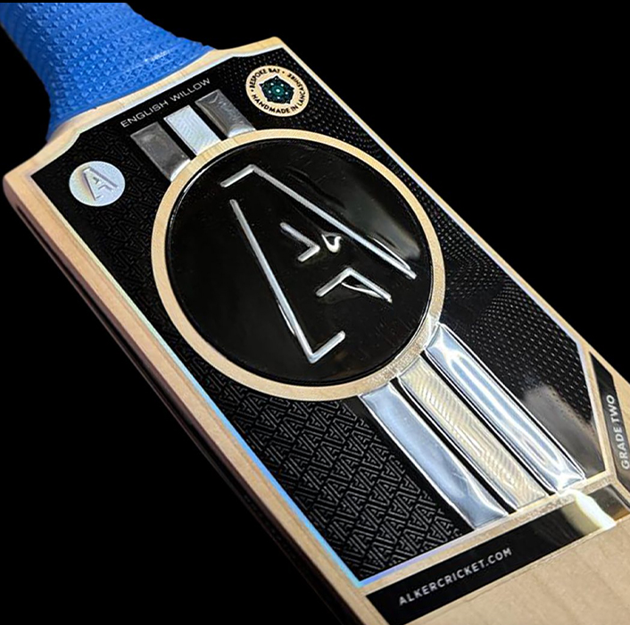 Alker Cricket bat sticker design