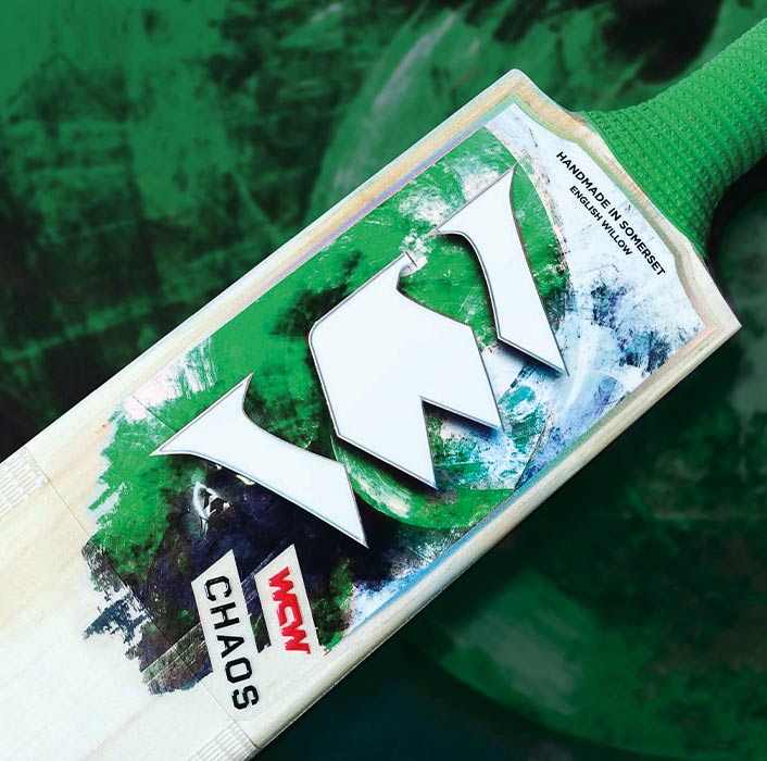 WCW Chaos Cricket bat Sticker design