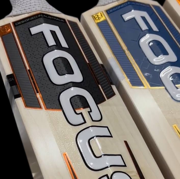 Focus Cricket bat Sticker design