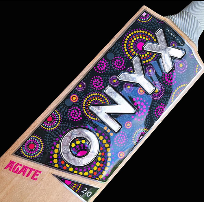 Onyx Cricket bat sticker design